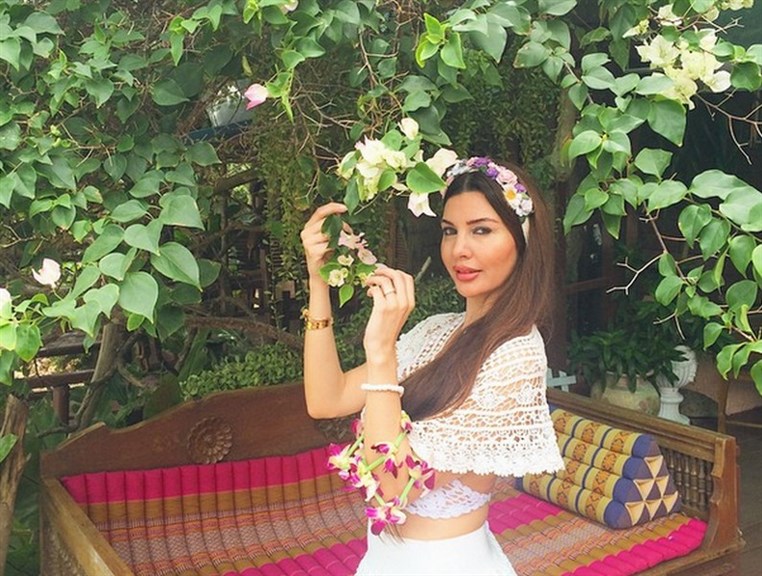 Lamitta Frangieh in Thailand with her husband 